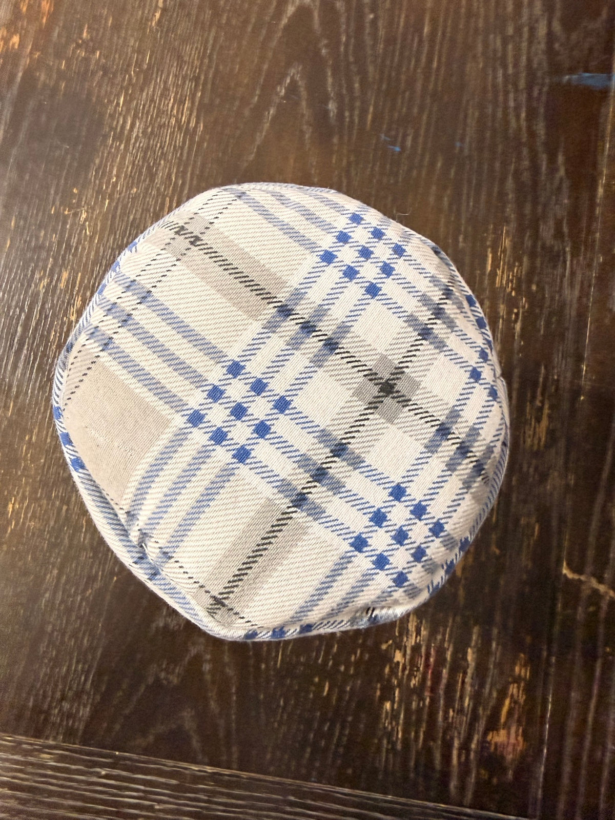 Blue Plaid Bubble Bucket