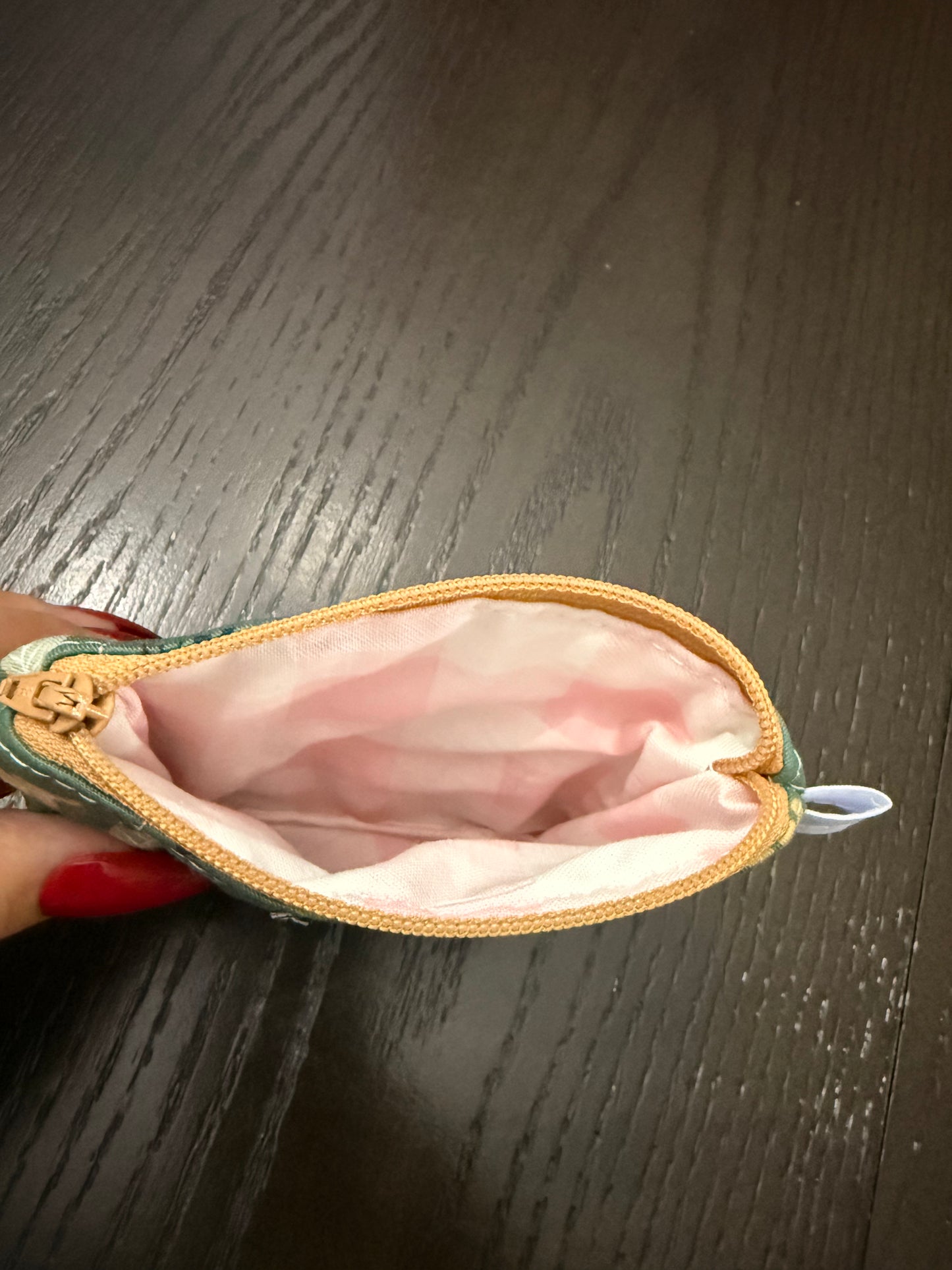 Fall sage Zipper wallet, handmade zipper wallet