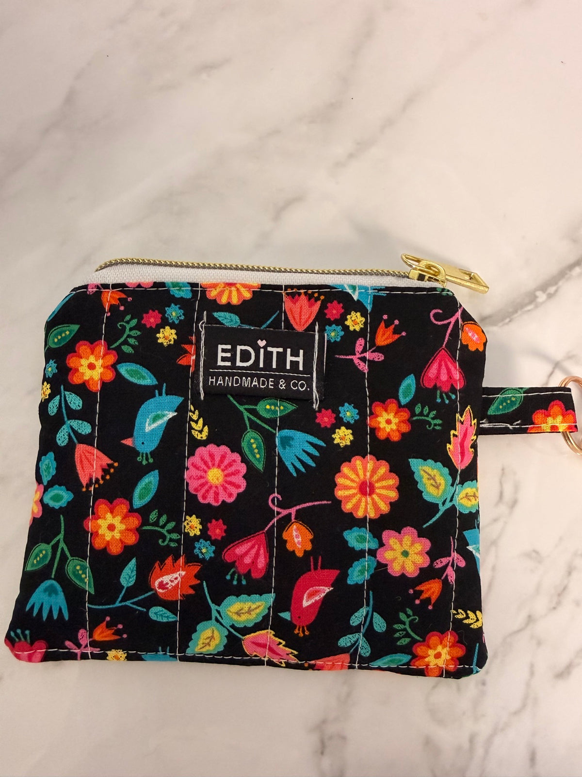 Bright Floral Zipper Wallet