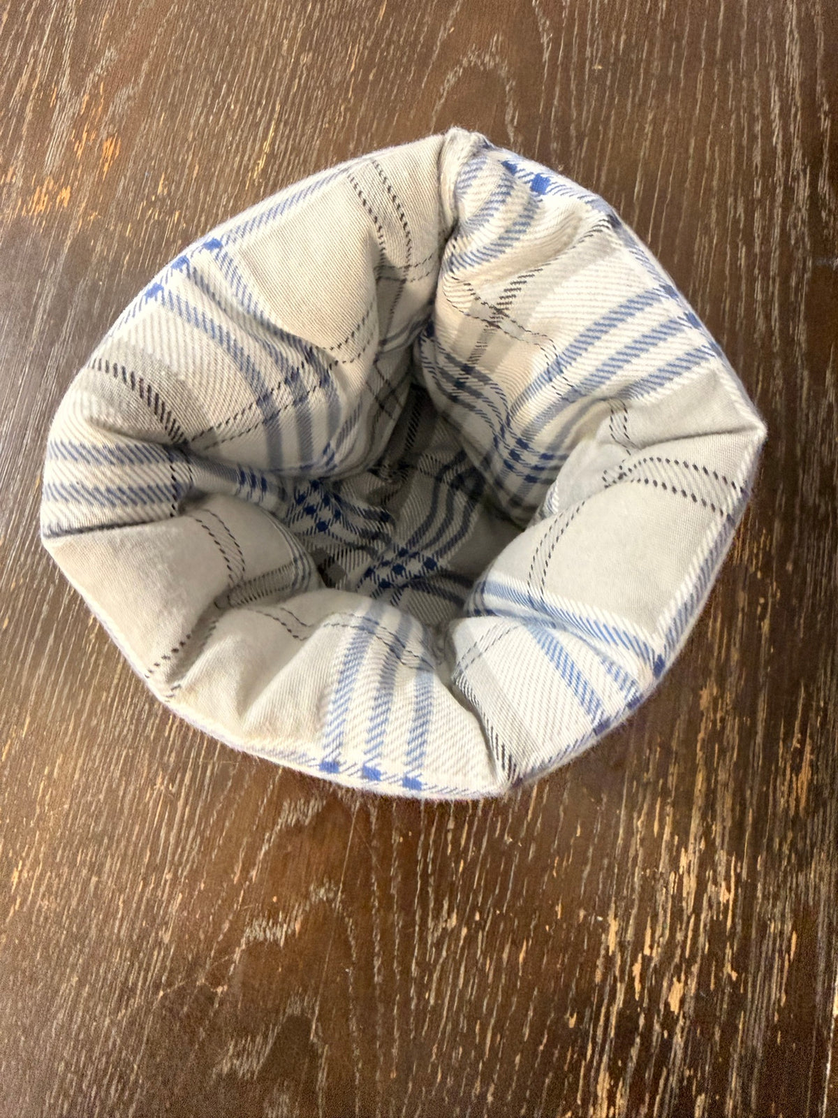 Blue Plaid Bubble Bucket
