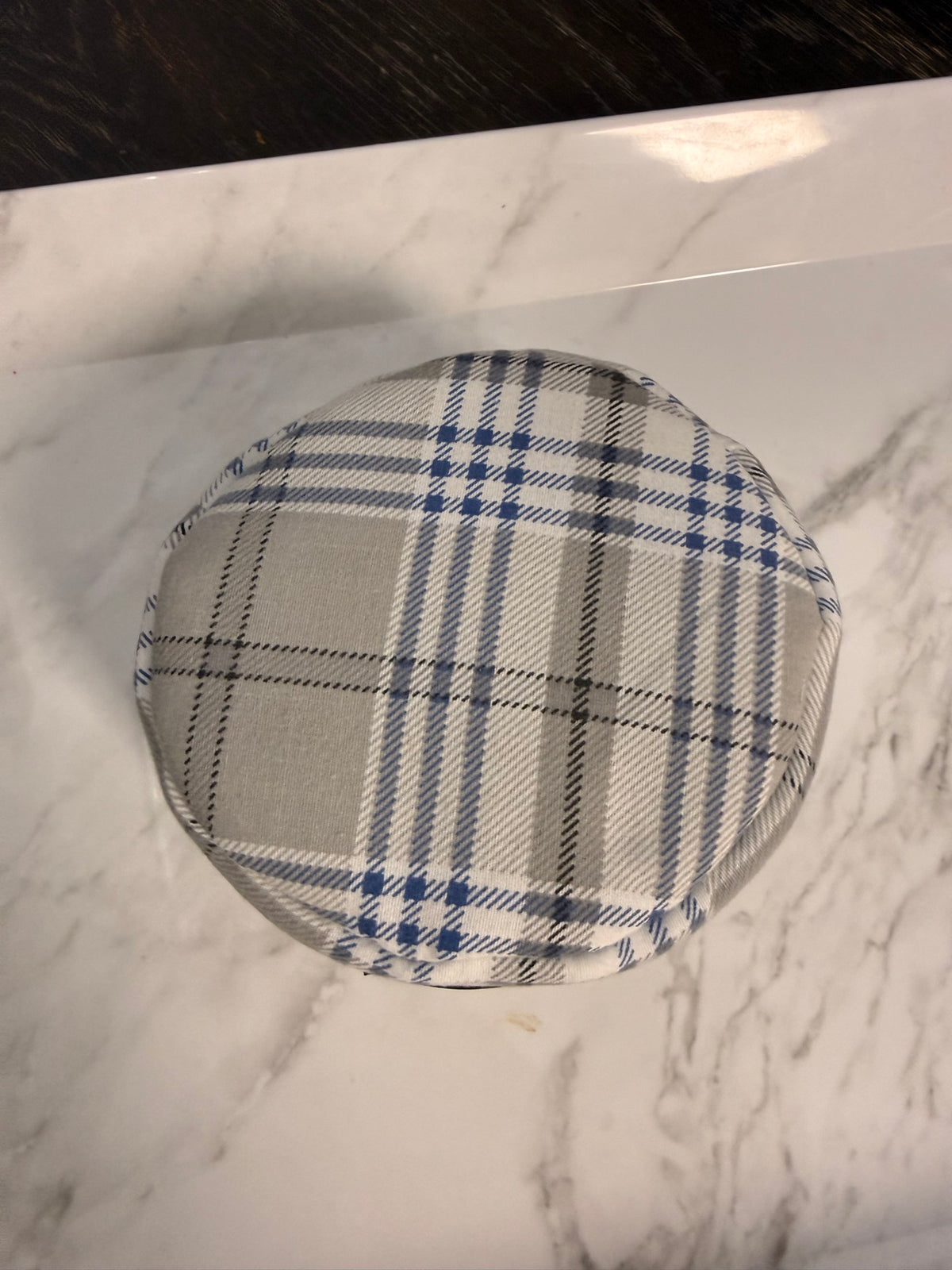 Blue Plaid Bubble Tray
