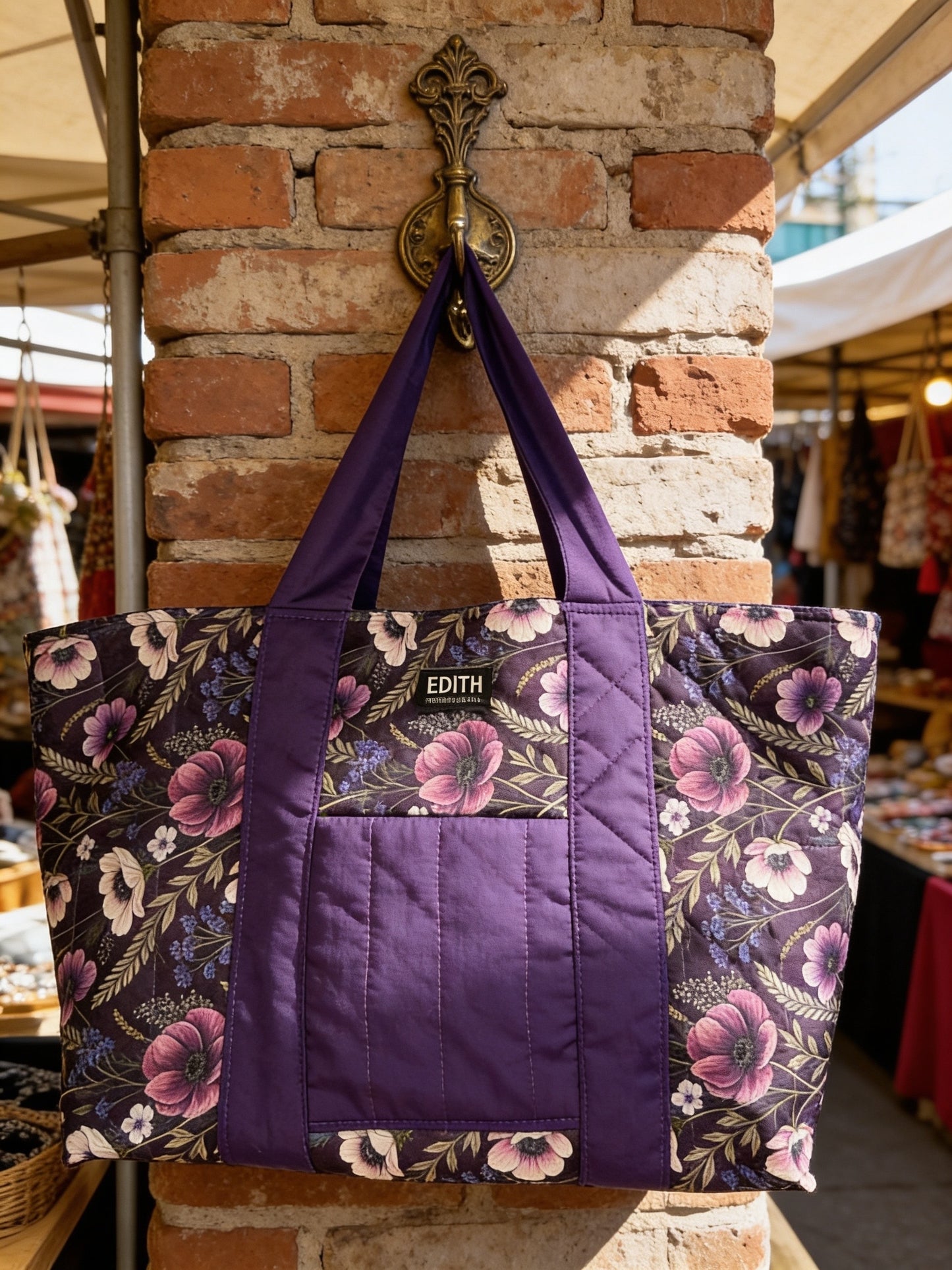 💜 Moonlit Wildflower Tote🌸