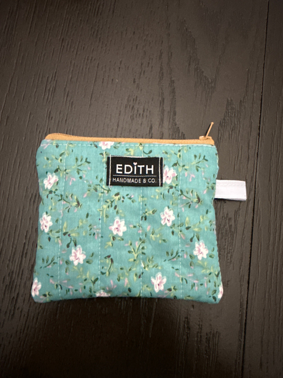 Pretty in Mint Zipper wallet, handmade zipper wallet