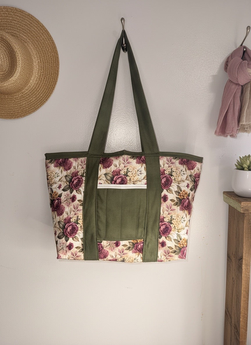 🌿💜 Plum & Sage Tote 💜🌿