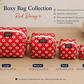 🌼 Red Daisy Boxy Bag