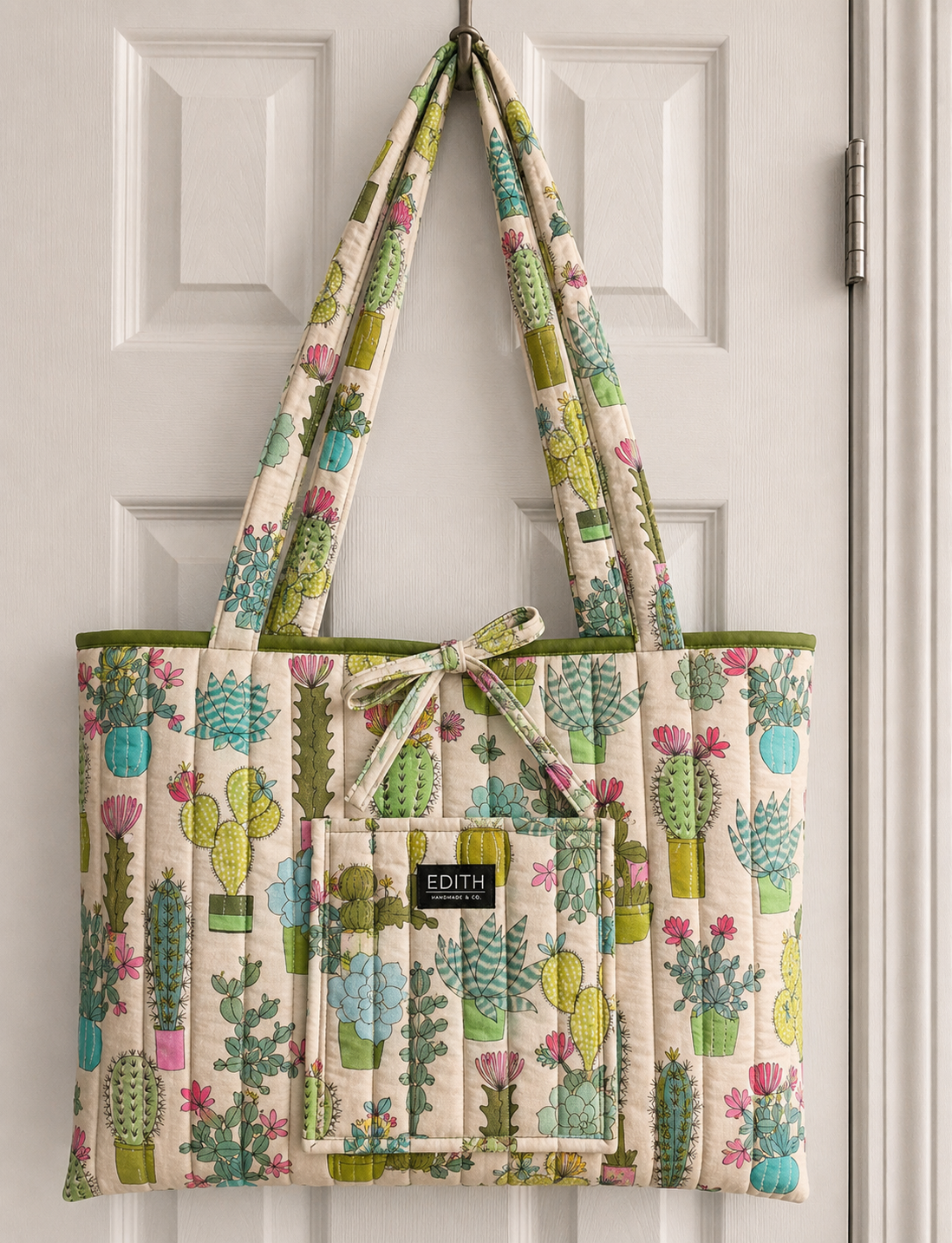 Desert Bloom Tote 🌵, handmade Tote