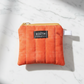Pumpkin spice Zipper wallet, handmade zipper wallet
