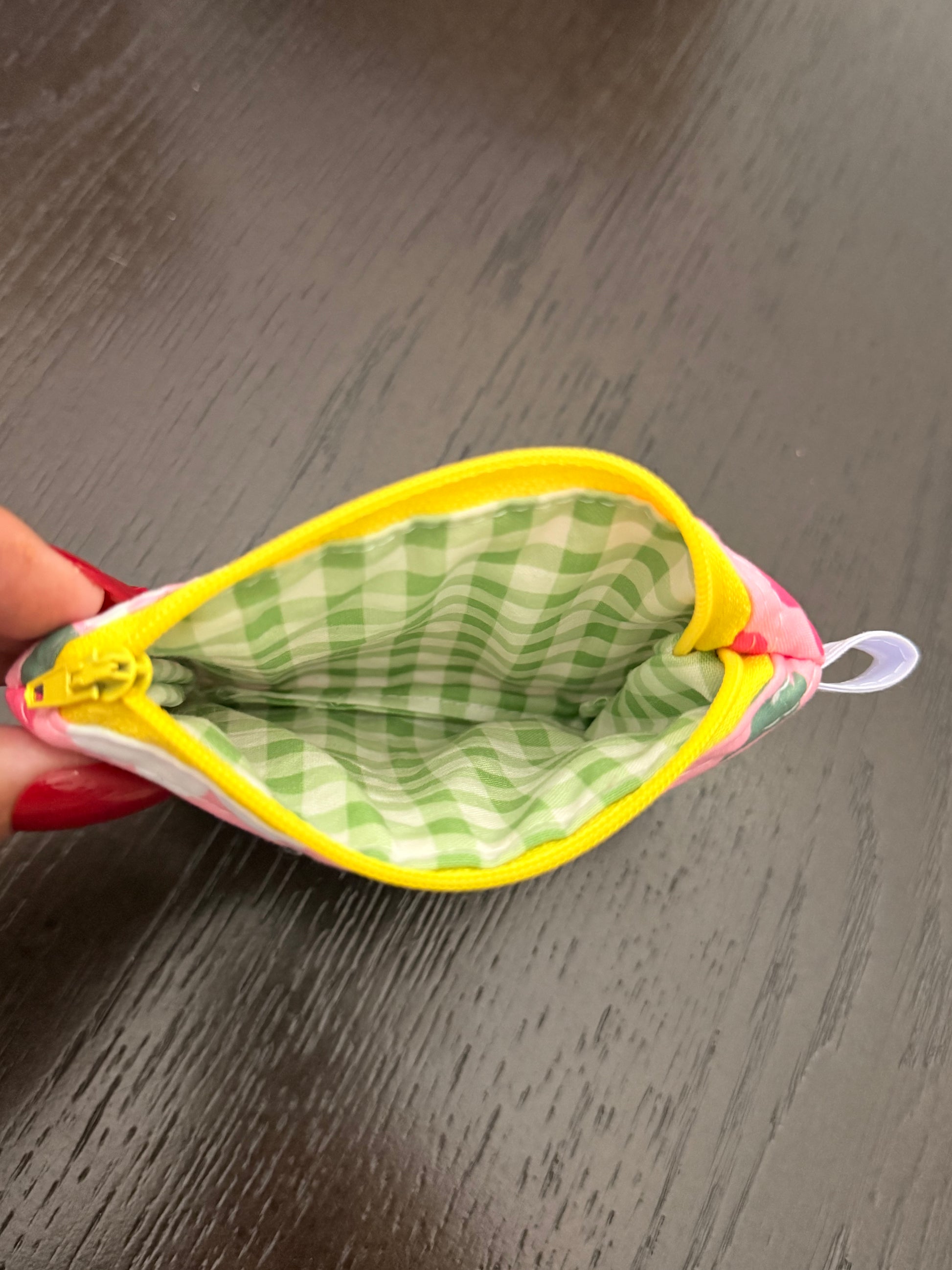 Baby pedals Zipper wallet, handmade zipper wallet