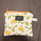 Lemon Drop Zipper wallet, handmade zipper wallet