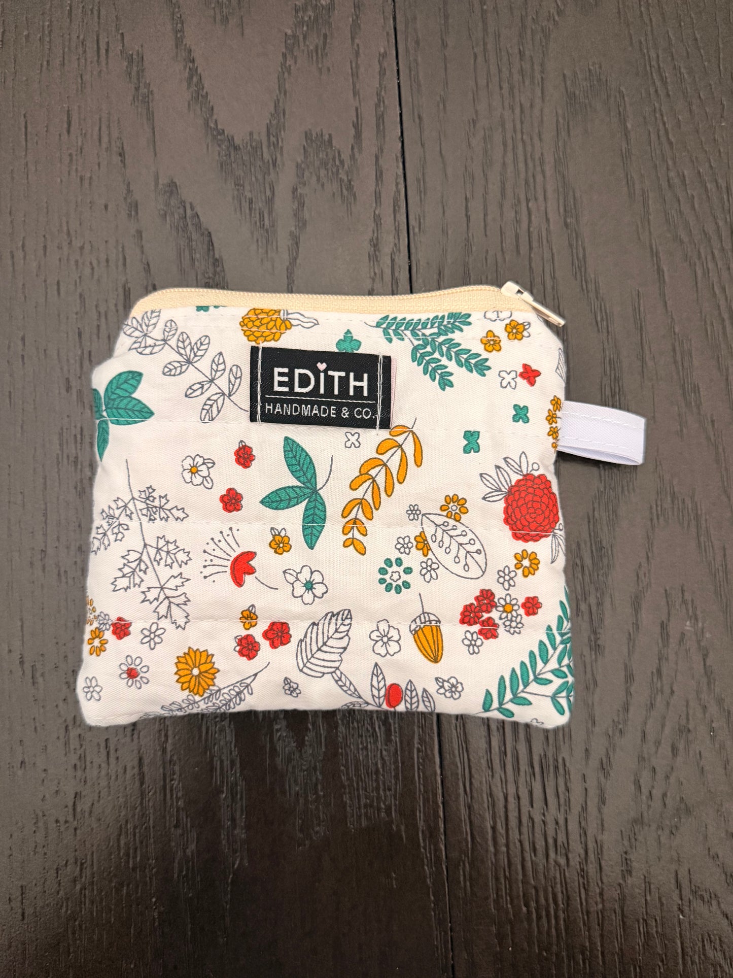 Autumn Zipper wallet, handmade zipper wallet