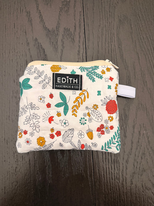 Autumn Zipper wallet, handmade zipper wallet