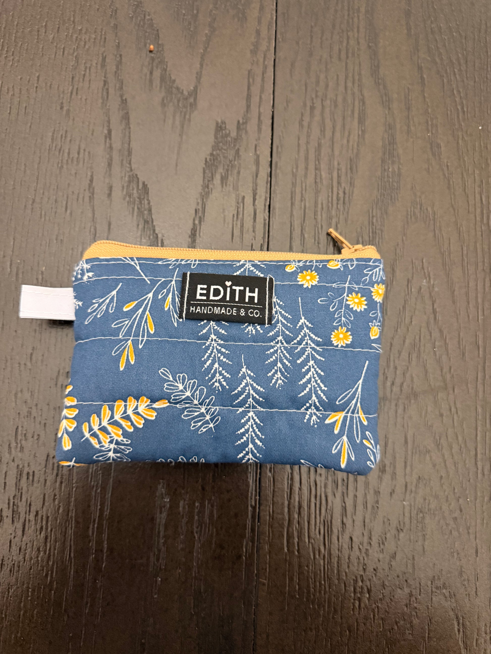Sunlit Mini zipper wallet, handmade zipper wallet
