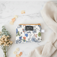Doodle Mini zipper wallet, handmade zipper wallet