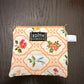 Peach blossom Zipper wallet, handmade zipper wallet