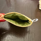 Peach blossom Zipper wallet, handmade zipper wallet