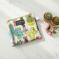 Desert Bloom Zipper wallet, handmade zipper wallet