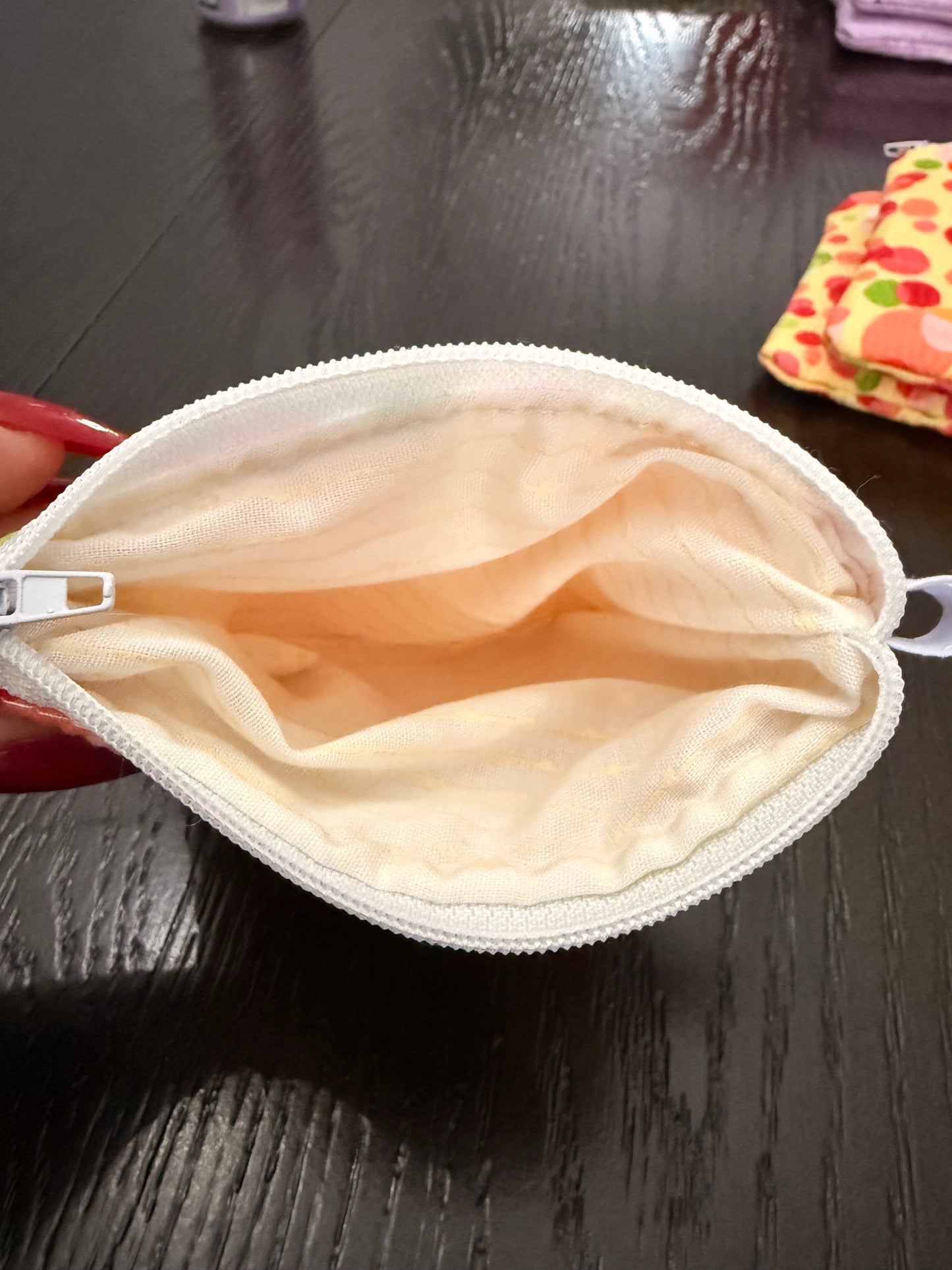 Funzies Zipper wallet, handmade zipper wallet