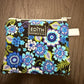 Midnight Blue Zipper wallet, handmade zipper wallet