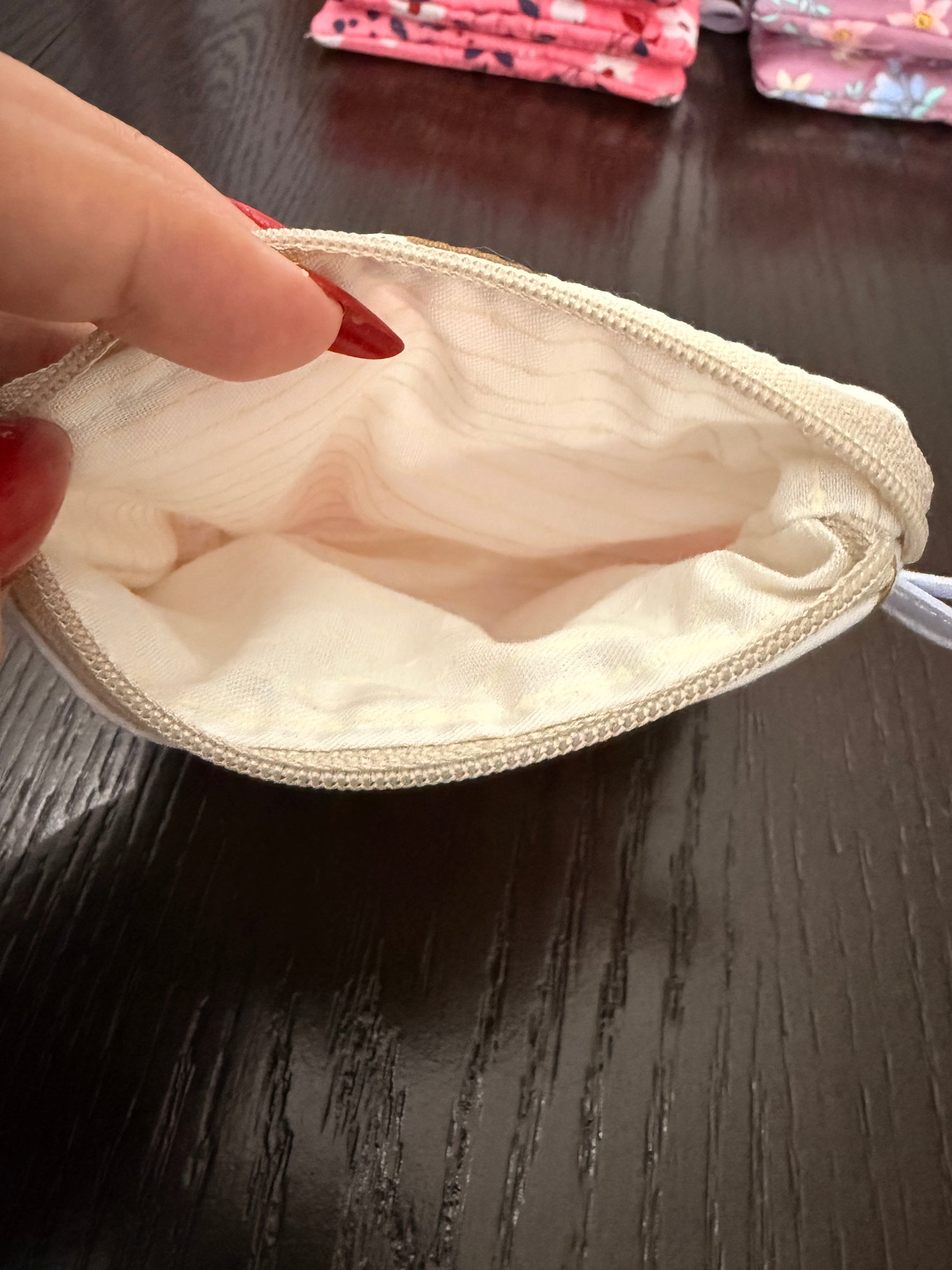 Pink garden Zipper wallet, handmade zipper wallet