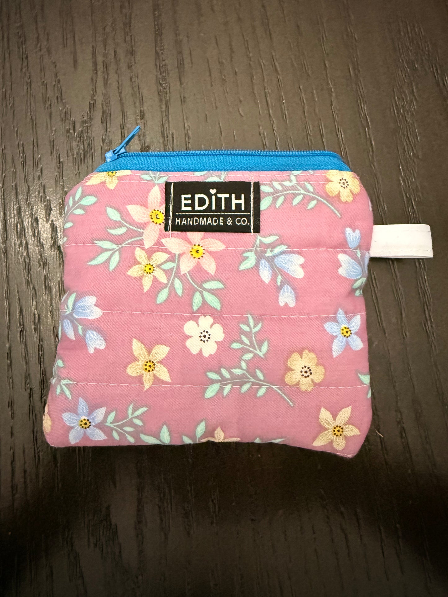 Bluebell Zipper wallet, handmade zipper wallet
