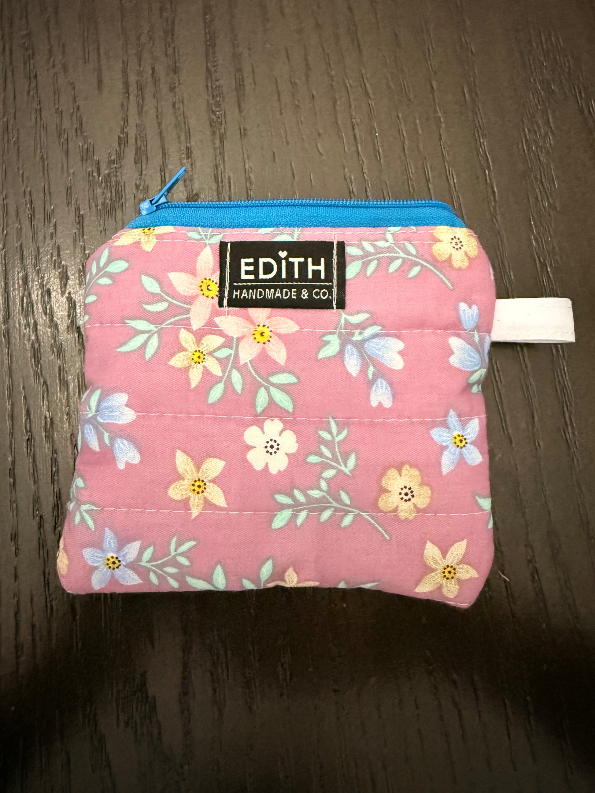 Bluebell Zipper wallet, handmade zipper wallet