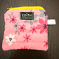 Pink petals Zipper wallet, handmade zipper wallet