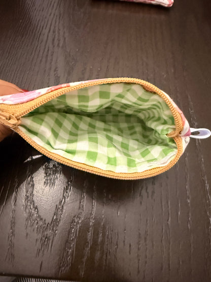 Piglet Zipper wallet, handmade zipper wallet