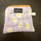 Lavender Daisy Zipper wallet, handmade zipper wallet