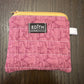 Dark Ruffles Zipper wallet, handmade zipper wallet