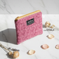 Dark Ruffles Zipper wallet, handmade zipper wallet