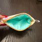 Lilac cream Zipper wallet, handmade zipper wallet