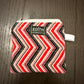 Cherry twist Zipper wallet, handmade zipper wallet