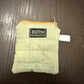 Sage Mini zipper wallet, handmade mini zipper wallet
