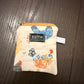 Bright Hens Mini zipper wallet, handmade mini zipper wallet