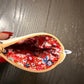 Bright Hens Mini zipper wallet, handmade mini zipper wallet