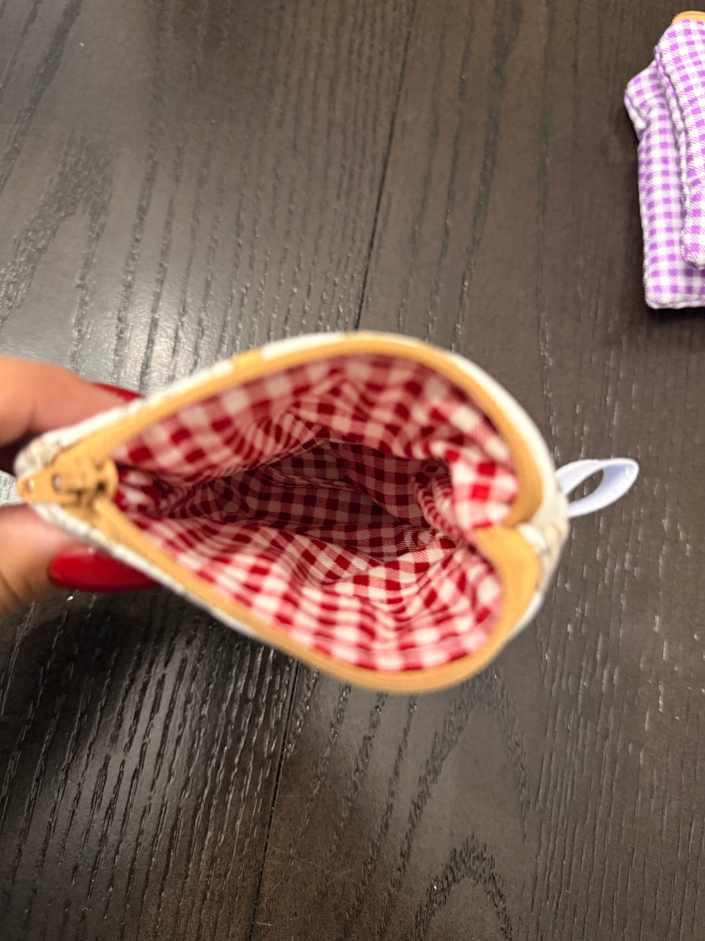 Hens Zipper wallet, handmade zipper wallet