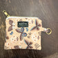 Nude Butterfly Zipper Wallet