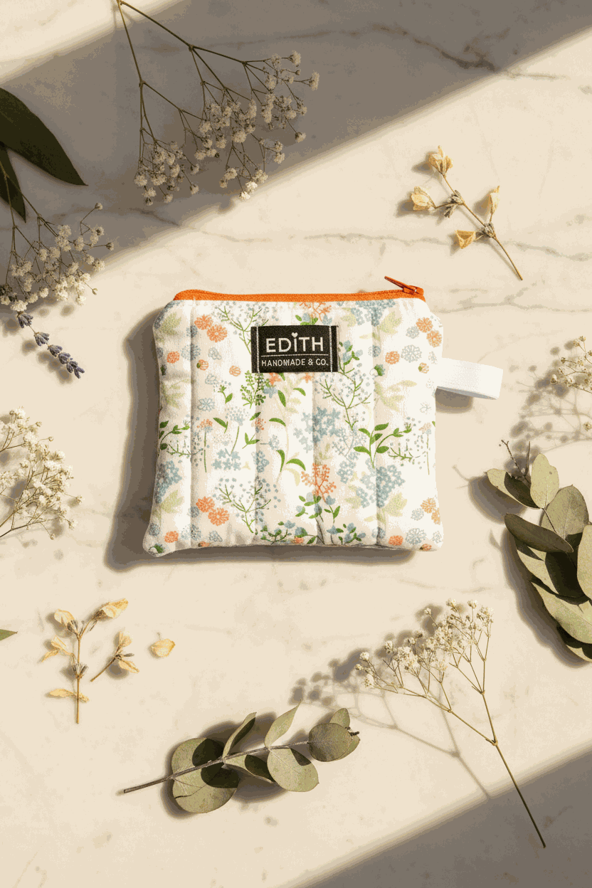 Willow Zipper wallet Fabric, handmade zipper wallet