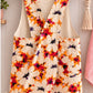 The Edith Cross-Back Apron PDF Pattern, handmade floral print apron back view