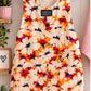 The Edith Cross-Back Apron PDF Pattern, handmade floral print apron front view