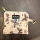 Nude Butterfly Zipper Wallet